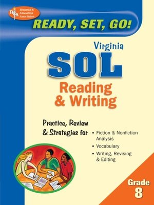 cover image of Virginia SOL, Reading & Writing, Grade 8